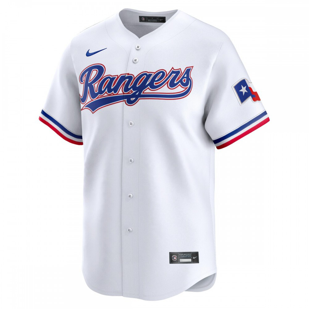 Texas Rangers Youth Home Limited Custom Jersey - White-Pro Kit Vault | Brand New 26/27 Sports Jerseys